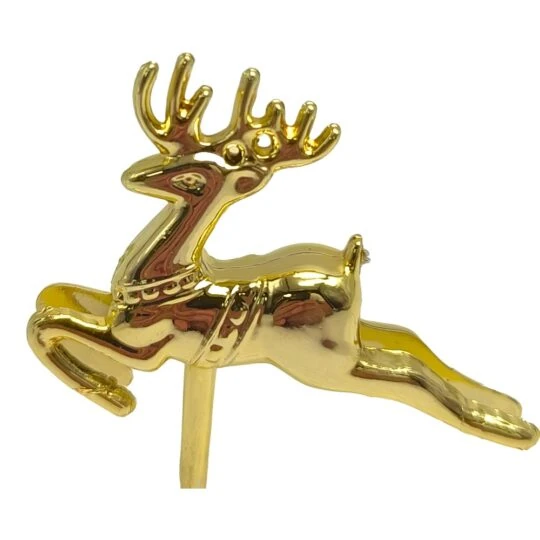 Yılbaşı Pasta Süsü Altın Geyik 72'Li